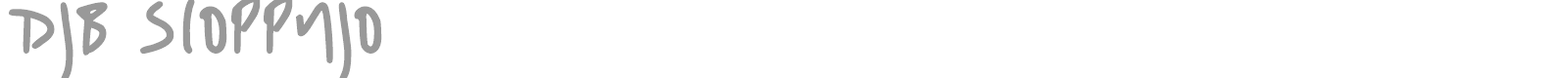 DJB Sloppyjo font preview